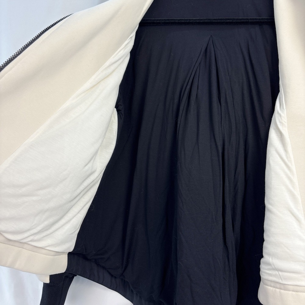 Sweaty Betty London Zip Up Hoodie Jacket Women's Small Cream & Black Colorblock - Picture 6 of 16